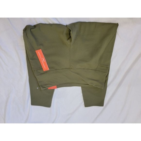 X-Large Green Leggings‎ Adrienne Vittadini 7/8 Ankle High Rise Waist Cozy Fleece - Picture 8 of 10